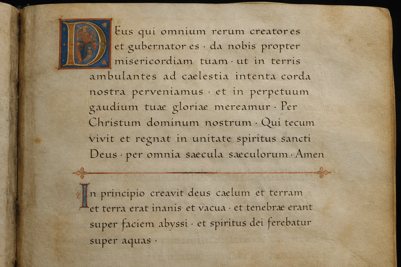 Carlomagno: el gran emperador de Europa en la Edad Media 9 Página de manuscrito carolingio con escritura minúscula