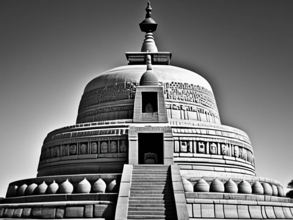 Imagen de la Gran Stupa de Sanchi, símbolo de la antigua India