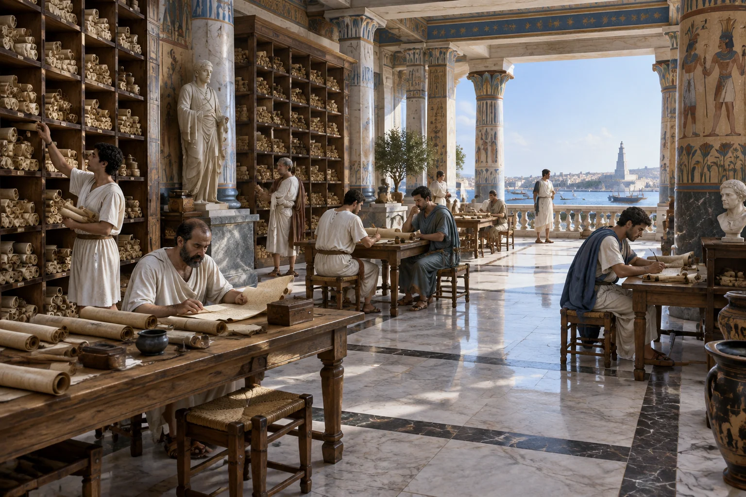 La Biblioteca de Alejandría: El legado de la cultura antigua para la humanidad 5 Reconstrucción editorial del entorno intelectual de la antigua Biblioteca de Alejandría