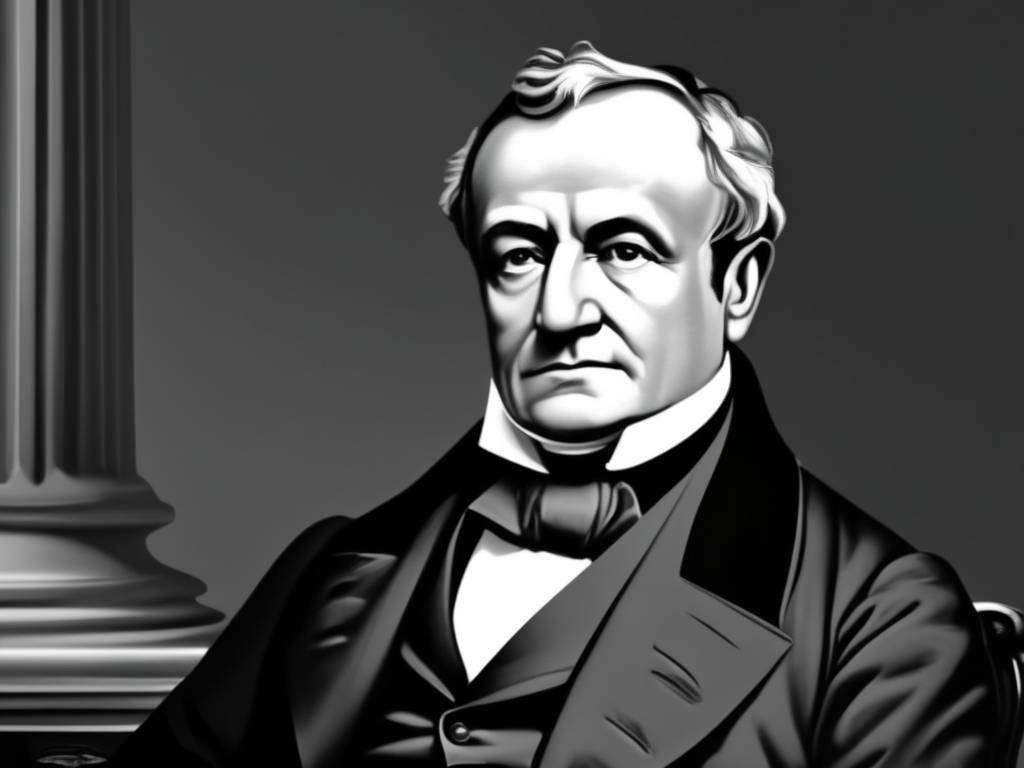 David Ricardo, pilar del pensamiento económico y arquitecto del liberalismo, en una impactante imagen en blanco y negro